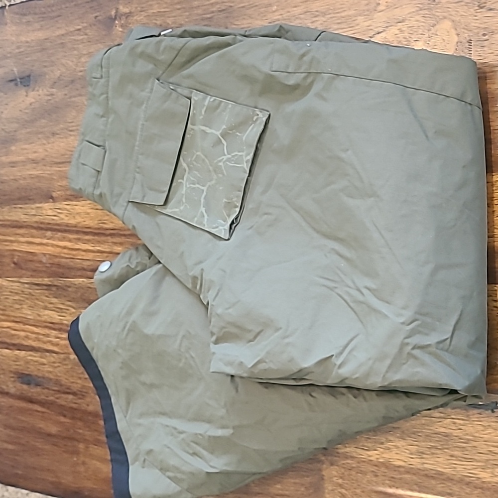 Columbia Omni Tech Convet Snow Pants Mens M Green  Pockets